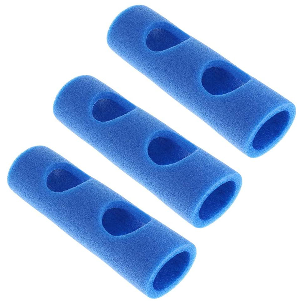 Foam Pool Noodle - 3個入り スイミングポールコネクター EPE 2穴クロスホール スイミングヌードルコネクター プールヌードル
