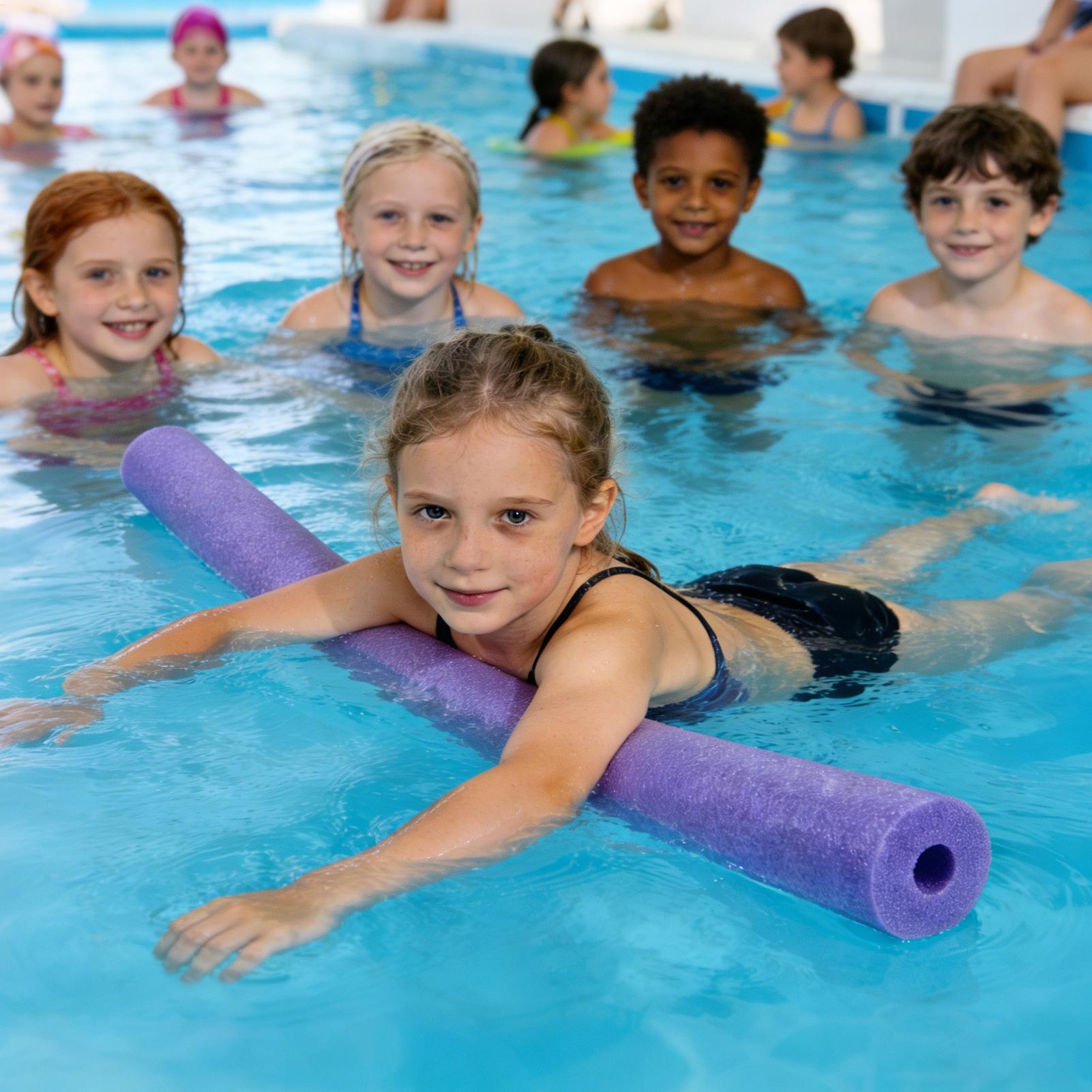 Foam Pool Noodle - フォームスイムヌードル、中空大型エクササイズ補助具、プールヌードルチューブ、エアロビクス、クラフトプロジェクト、パーティー、ウォータースポーツ用