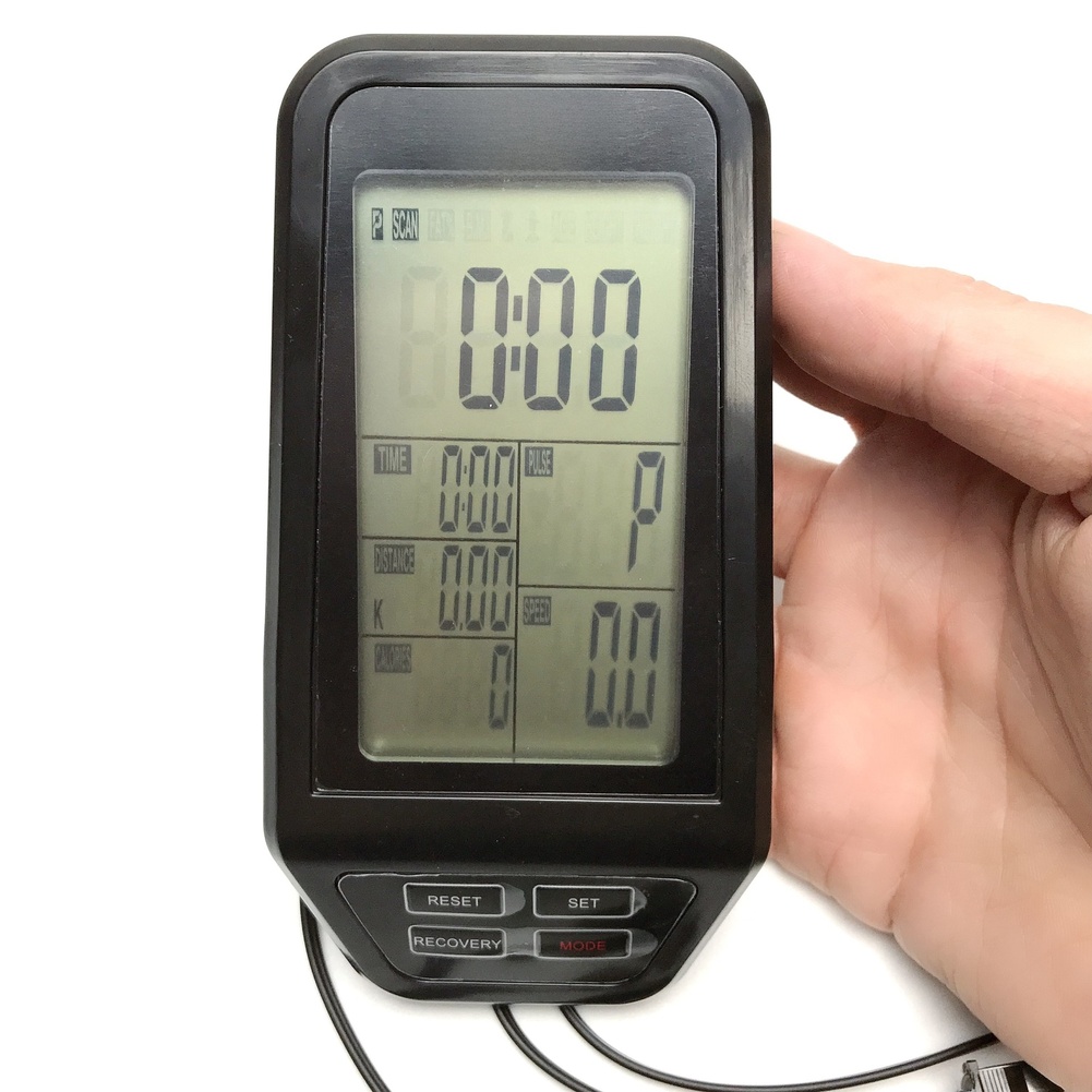Sports Equipment Names - 黒エクササイズバイクコンピュータ表示画面速度心拍数カロリータイマーホームジムフィットネス機器交換部品