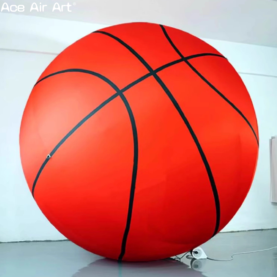 Sports Equipment Store - 直径3mの巨大なインフレータブルバスケットボール、スポーツ用品店のプロモーション、スポーツフィールドのシンボルとして、ロゴのカスタマイズが可能