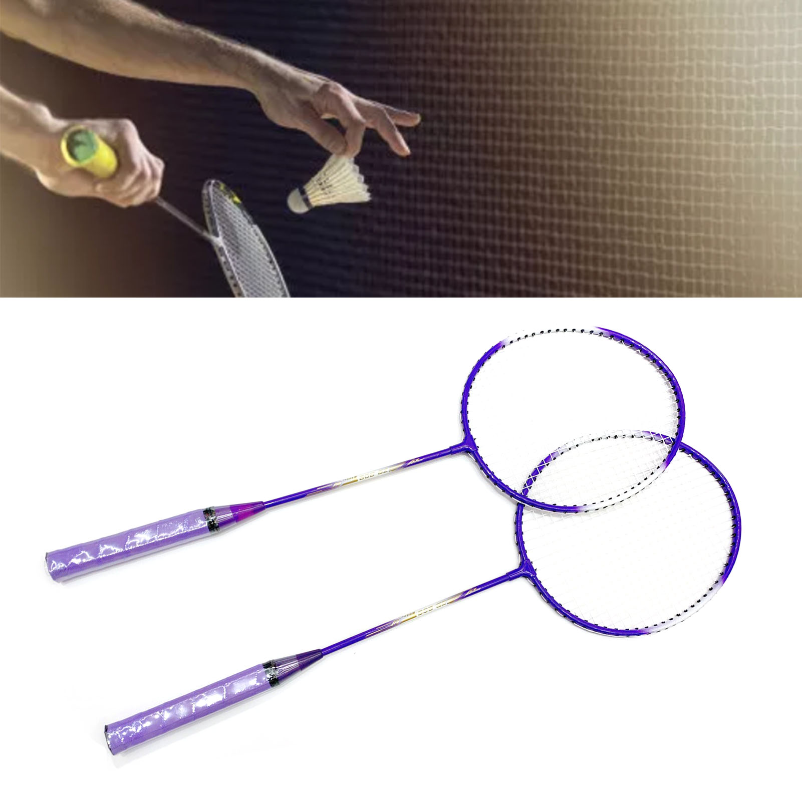 Sports Equipment Badminton - バドミントンラケットセット キャリーバッグ付き アウトドア スポーツ フィットネス機器 軽量バドミントンラケット