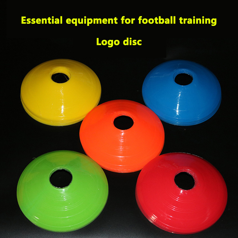 Football Training Cone - 10 個ミニサッカーコーン耐久性のあるサッカートレーニングディスクコーンセットサッカートレーニング機器子供大人用ディスクコーン