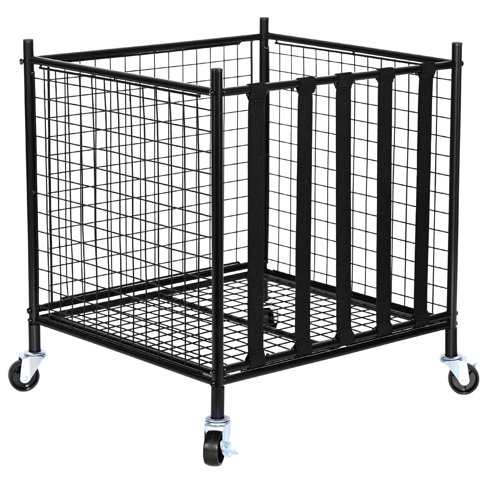 ローリングスポーツボール収納カート、伸縮性ストラップ付きロッ - Sports Equipment Cart のレビューと価格