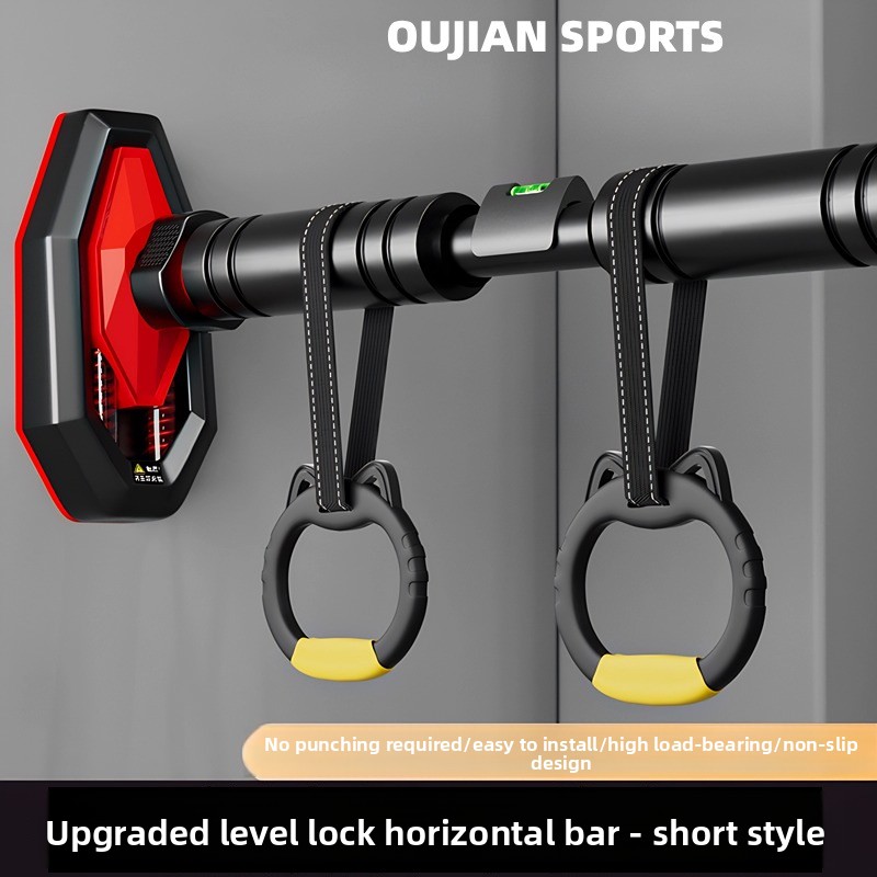 室内用ドア枠マウント式懸垂バー、穴あけ不要、吊り下げリング付 - Sports Equipment Meaning のレビューと価格
