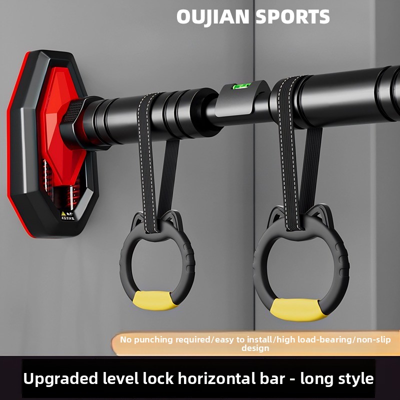 室内用ドア枠マウント式懸垂バー、穴あけ不要、吊り下げリング付 - Sports Equipment Meaning のレビューと価格