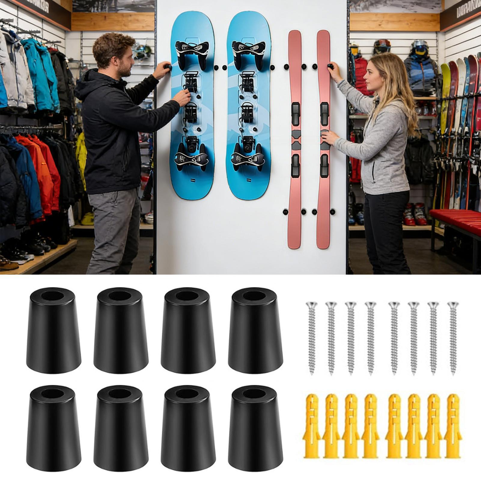 スノーボード壁掛け式垂直ハンガー スキー収納 ガレージ/店舗 - Sports Equipment Store のレビューと価格