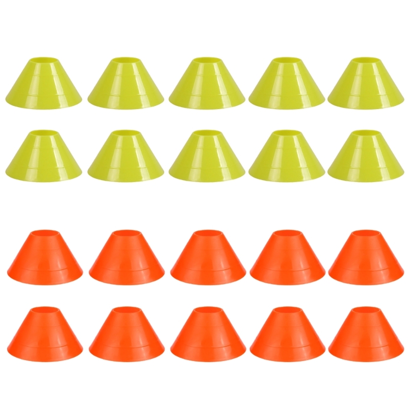 サッカースポーツ24bd用の10個のマークディスクサッカーコ - Football Training Cone のレビューと価格