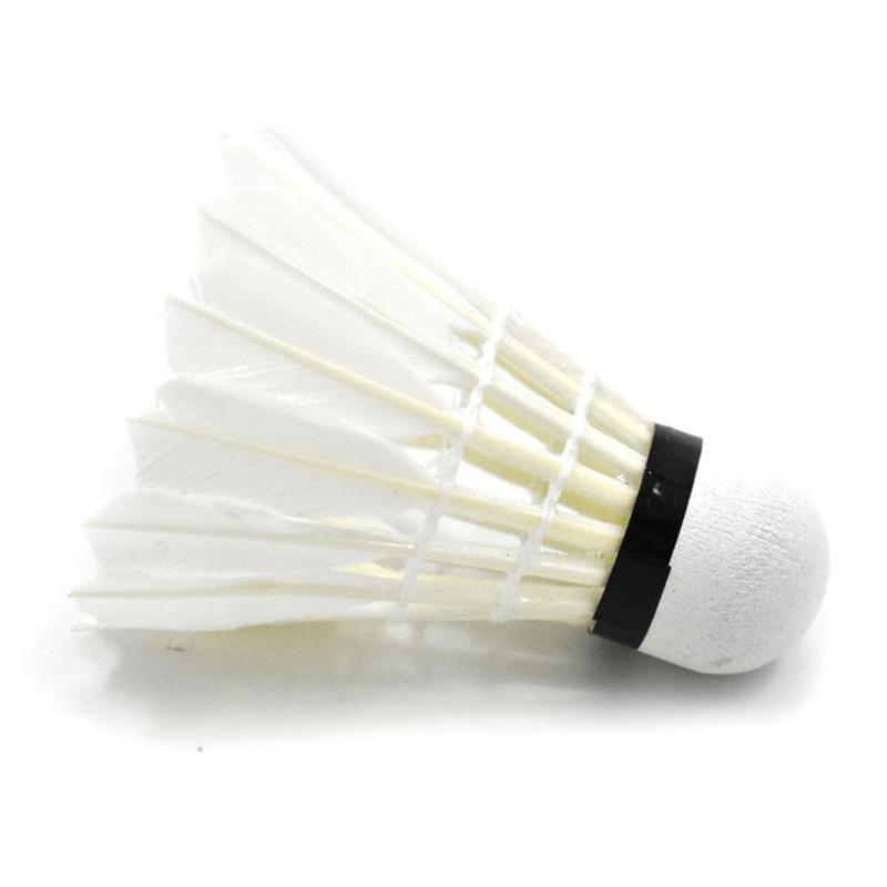 ナチュラルダックフェザーバドミントンシャトルコック、ホワイト - Sports Equipment Badminton のレビューと価格