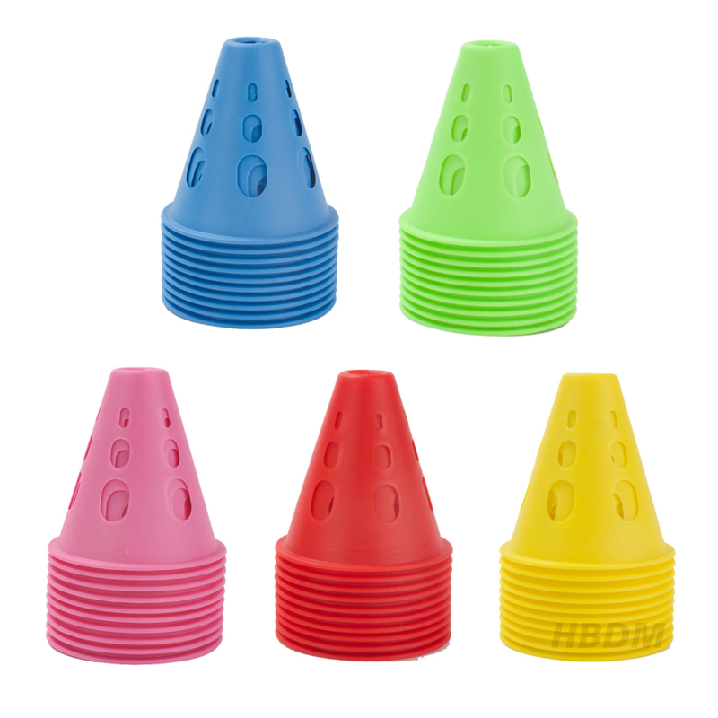 10/20個入り 中空防風ローラースケートパイルスケートマー - Football Training Cone のレビューと価格