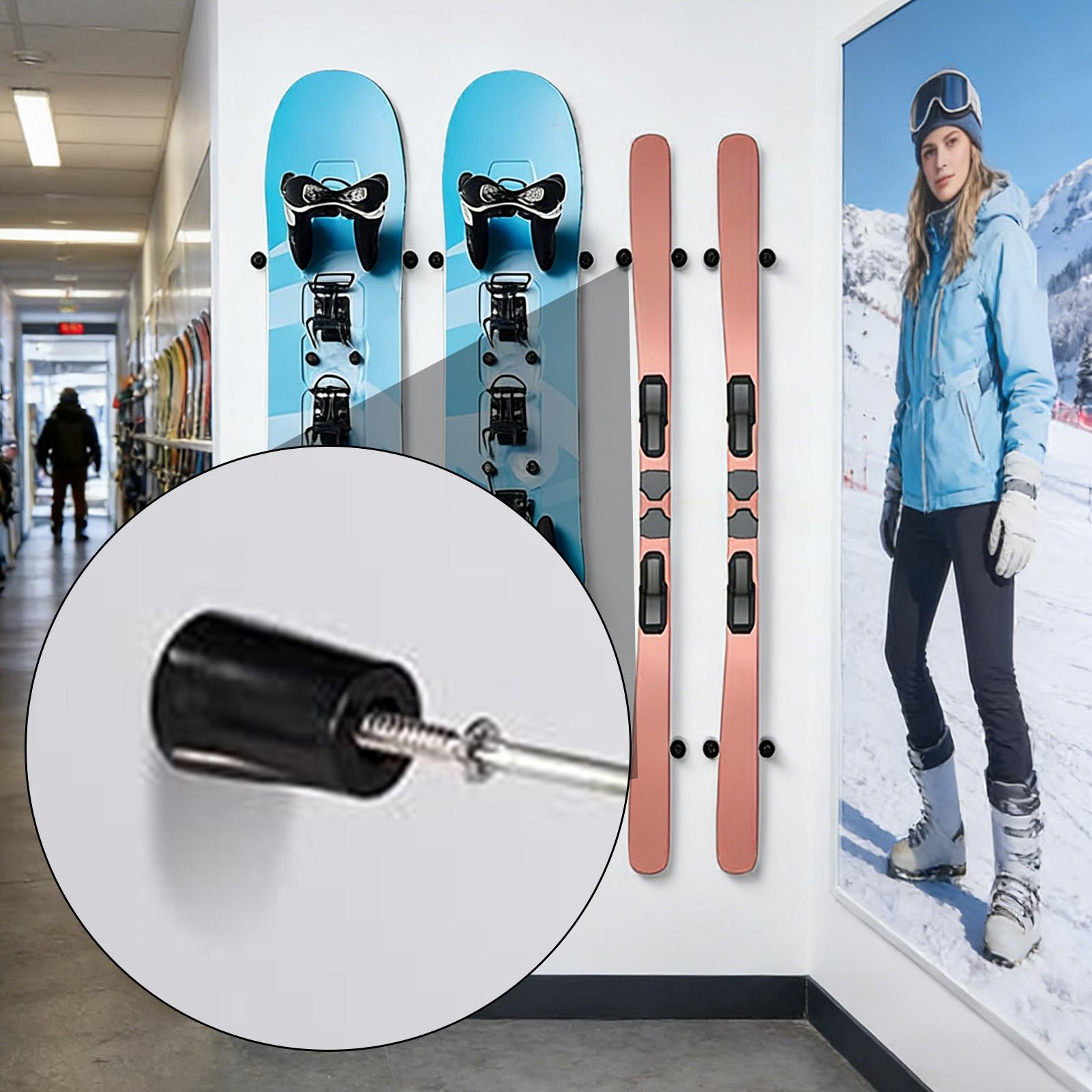 壁掛け式スキー/スノーボードホルダー、垂直スノーボードギアハ - Sports Equipment Store のレビューと価格