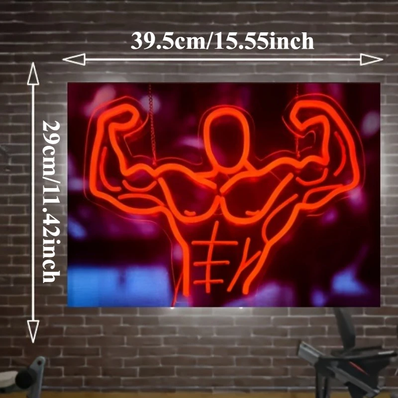フィットネスウォーリアー LEDネオンサイン 強靭な筋肉 U - Sports Equipment Store のレビューと価格