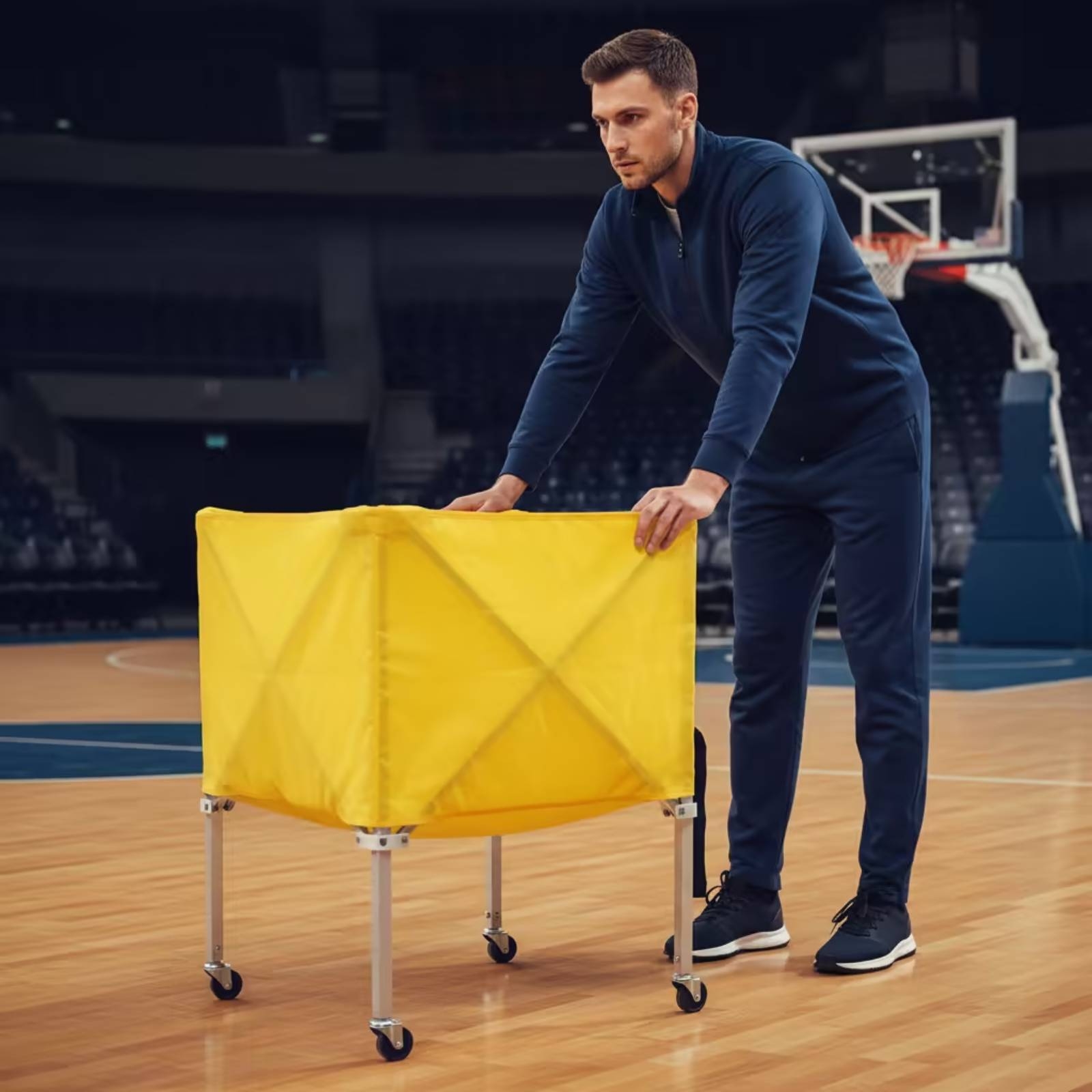 折りたたみ式ボールカート 軽量折りたたみ式ボールカート スポ - Sports Equipment Cart のレビューと価格