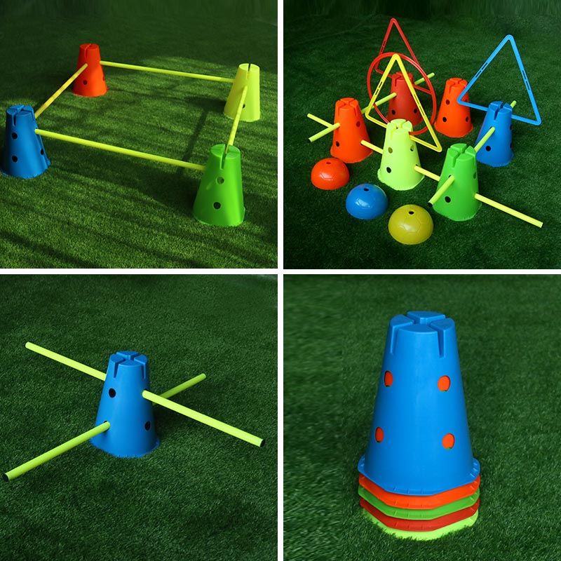 スポーツトレーニング用品 サッカー バスケットボール 障害物 - Football Training Cone のレビューと価格