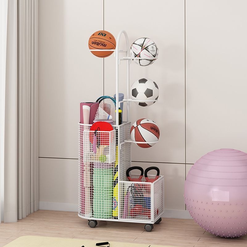 家庭用スポーツ収納ラック、バスケットボール・バドミントンラケ - Sports Equipment Badminton のレビューと価格
