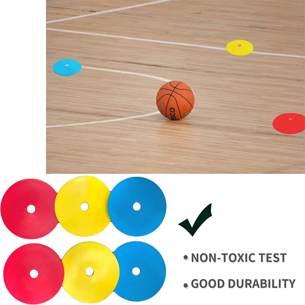 10 個サッカーフラットコーンマーカーディスクバスケットボー - Football Training Cone のレビューと価格