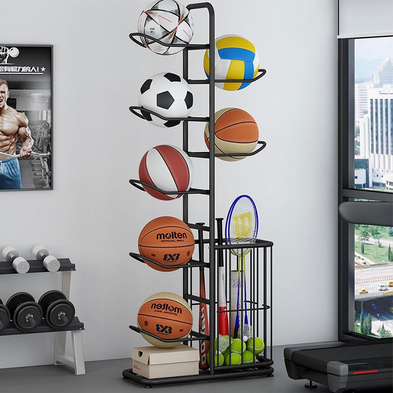 スポーツボール収納ラックバスケットボールバドミントンバレーボ - Sports Equipment Badminton のレビューと価格